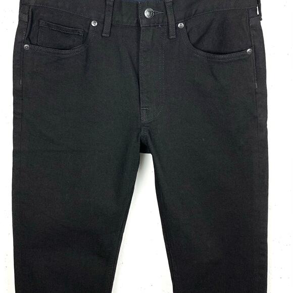 Everlane Uniform Mens Slim 4Way Stretch Organic Jeans Regular Rise Black 30 x 30 - Picture 9 of 10